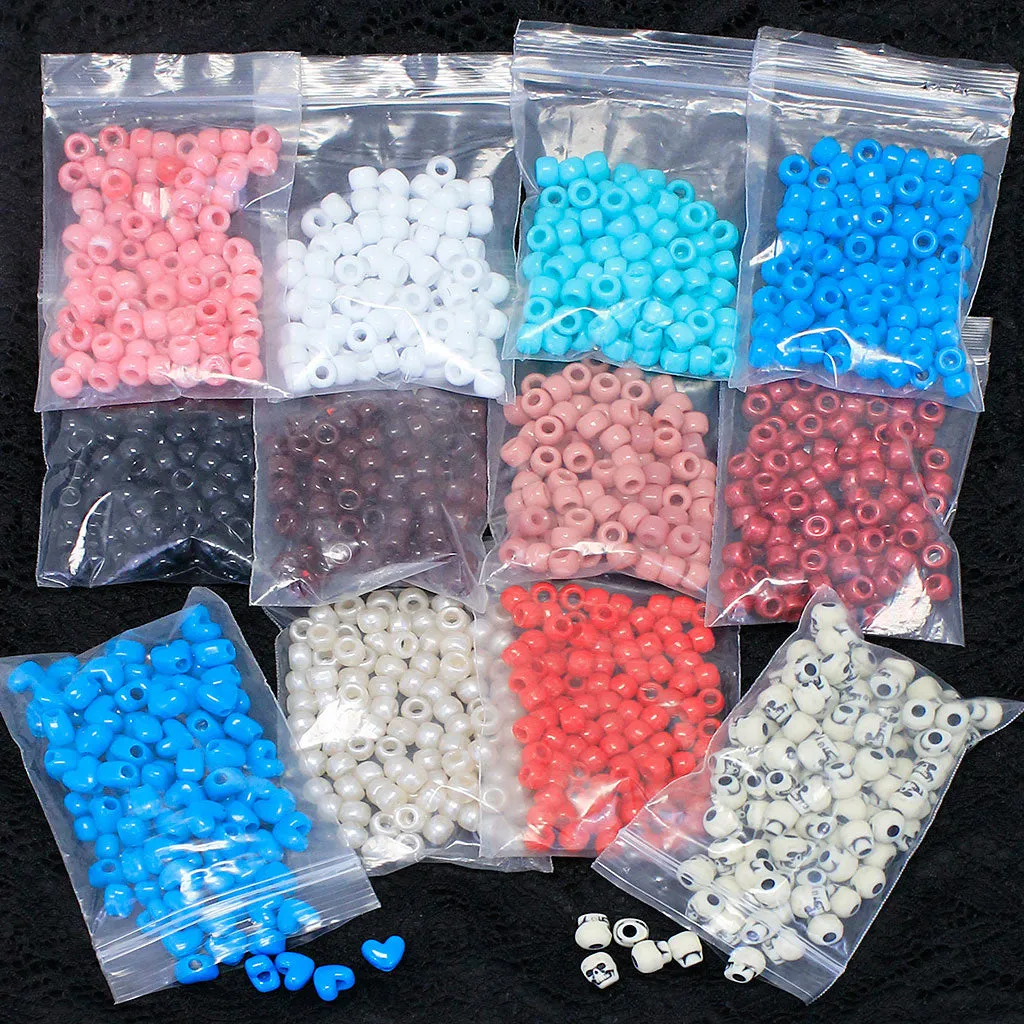 2500 Count Crow / Pony Beads #ZB100