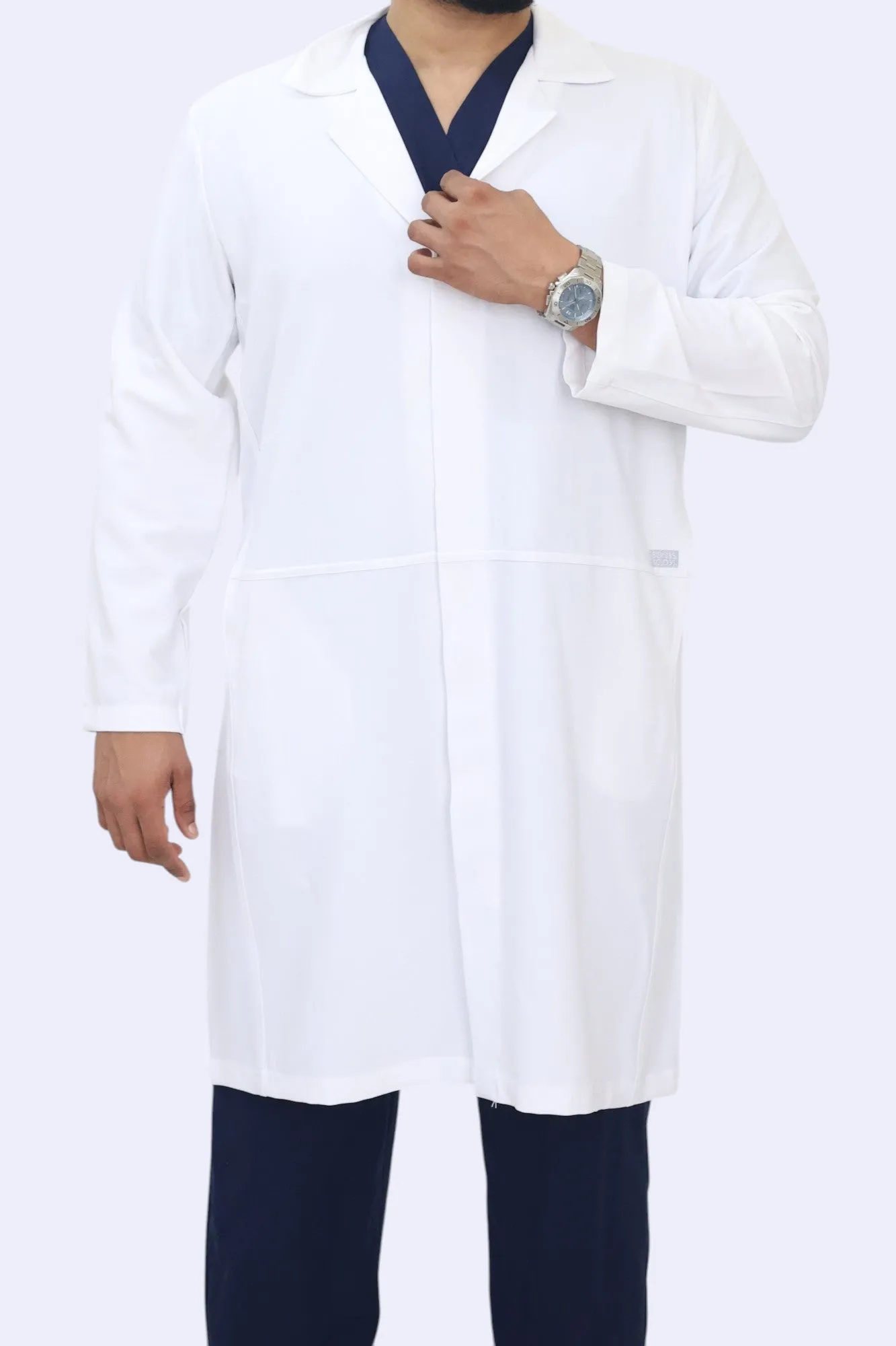 Adel Male Snap Button Labcoat