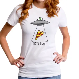 Alien with Pizza Women's T-Shirt