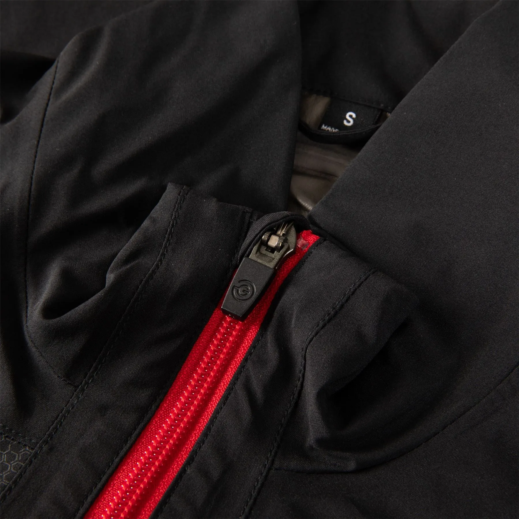 Ashford Waterproof Jacket Black/Red - SS24