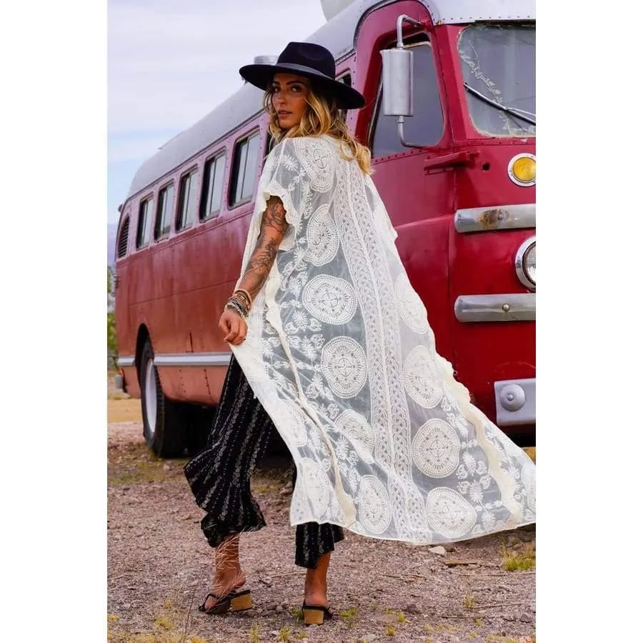 Bohemian Lace Kimono