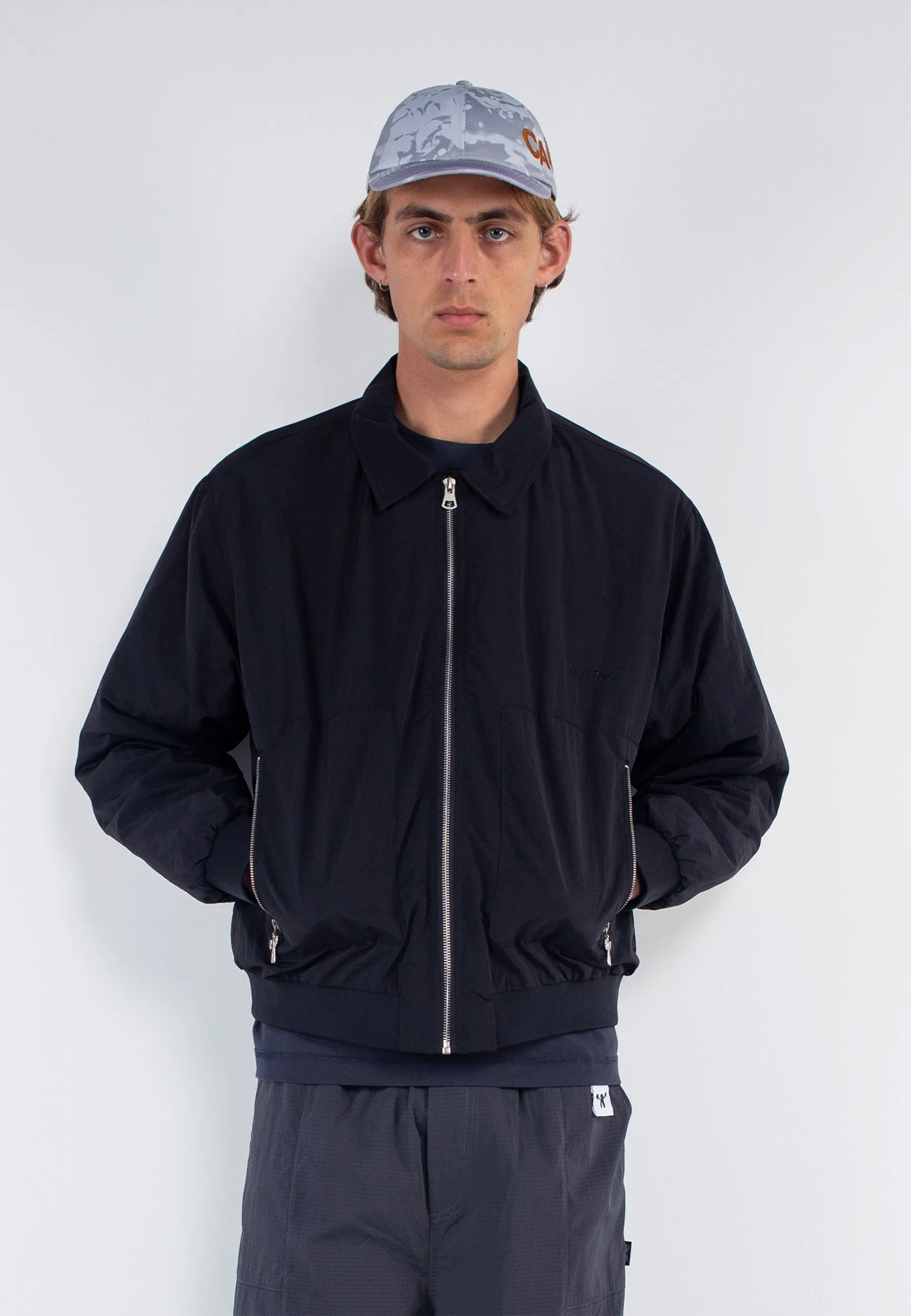 Bomber Nylon Jacket - Black