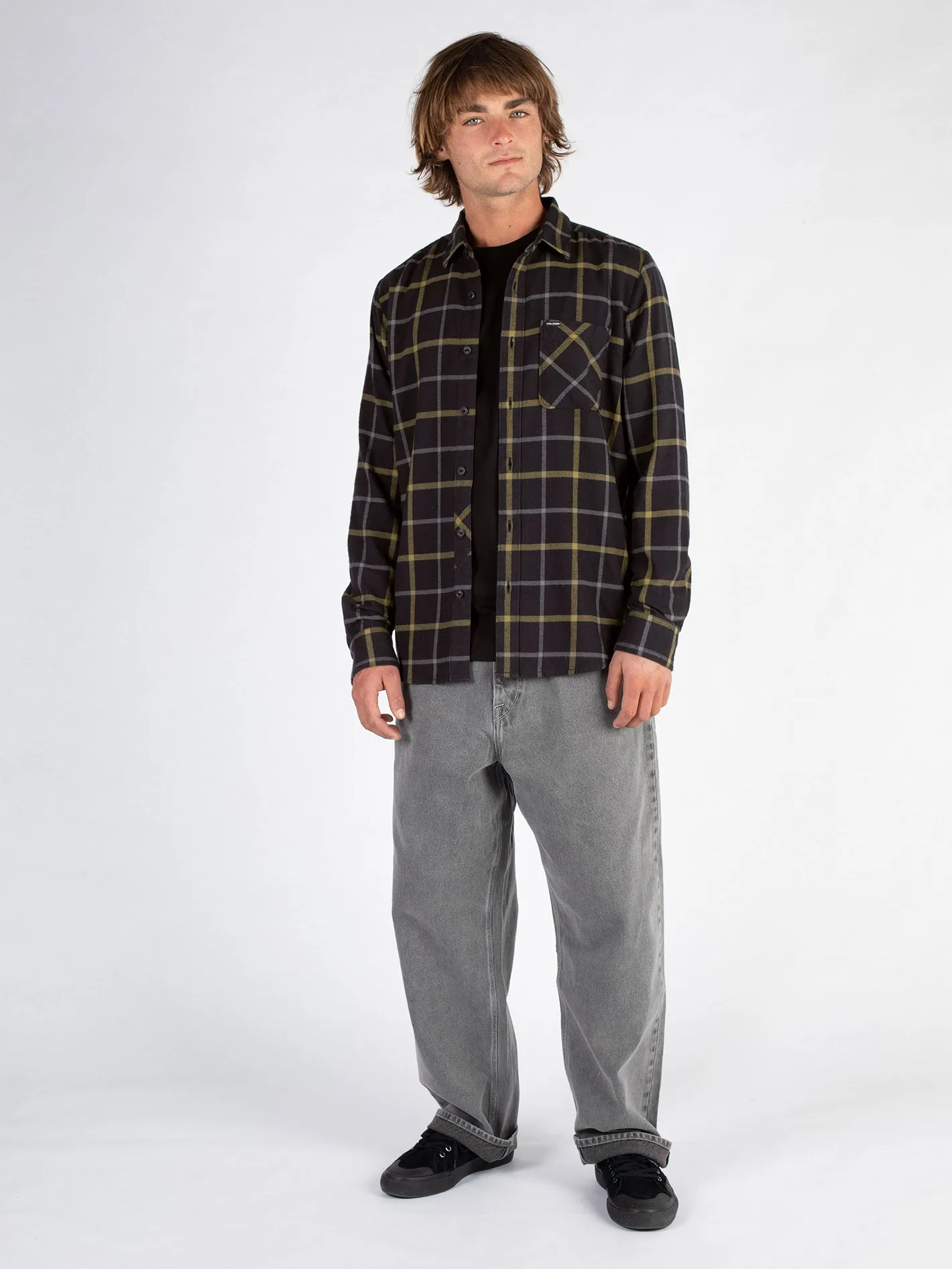 Caden Plaid Shirt - BLACK