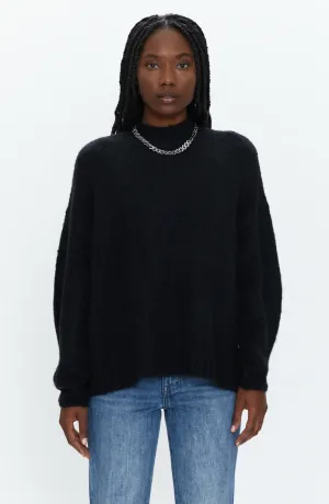 Carlen Mock Neck Sweater ~ Midnight