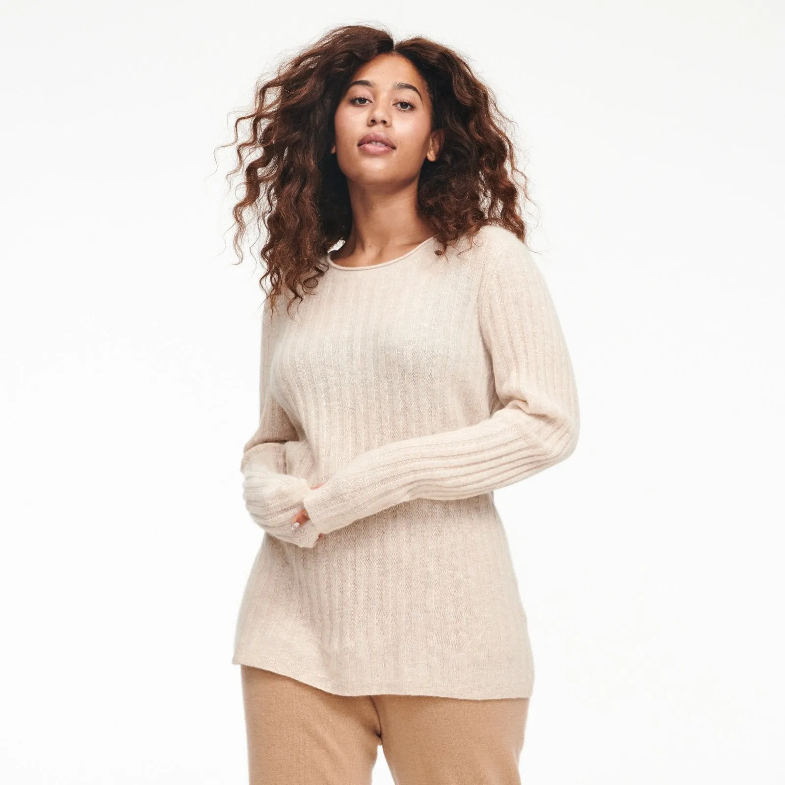 Cashmere Ribbed Sweater