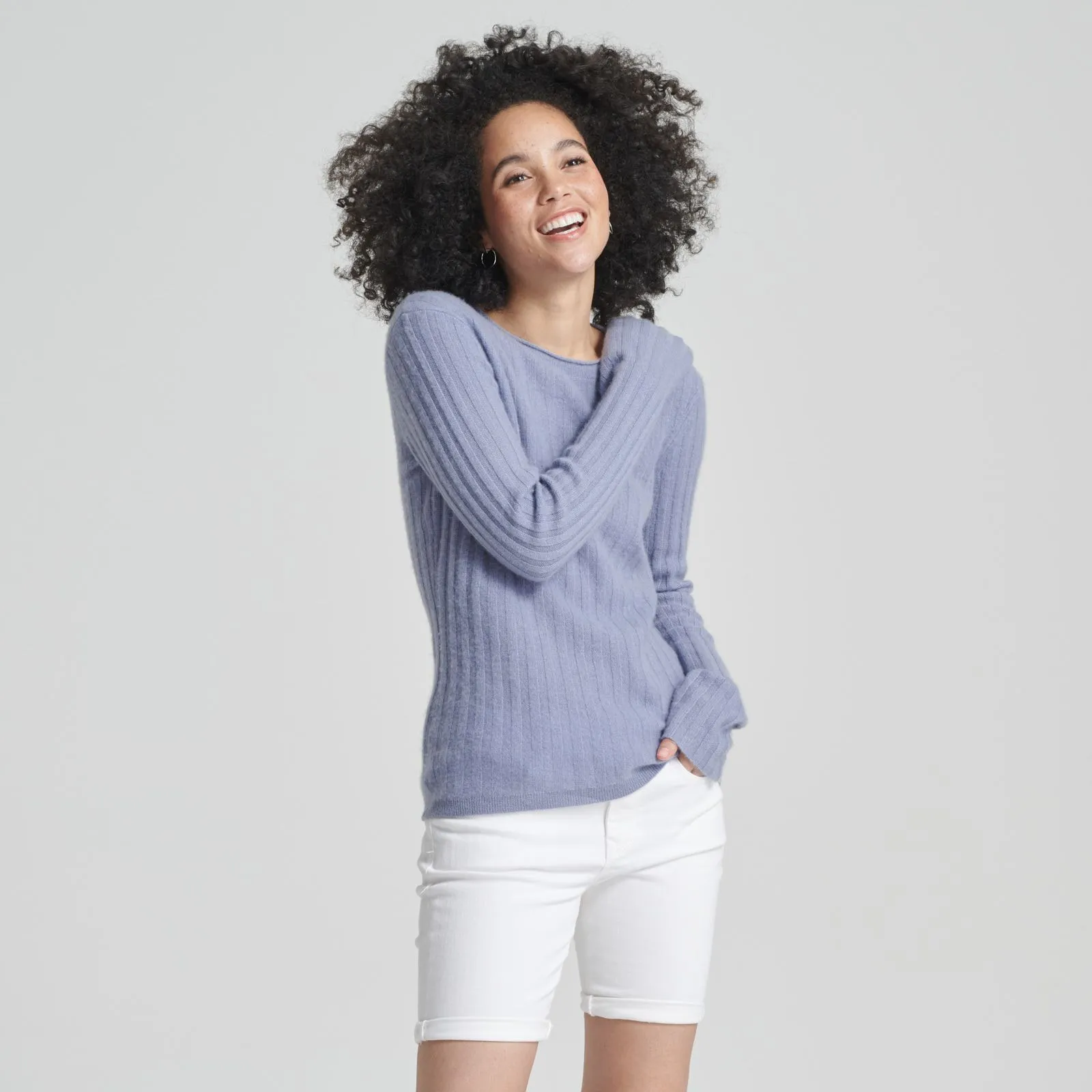 Cashmere Ribbed Sweater