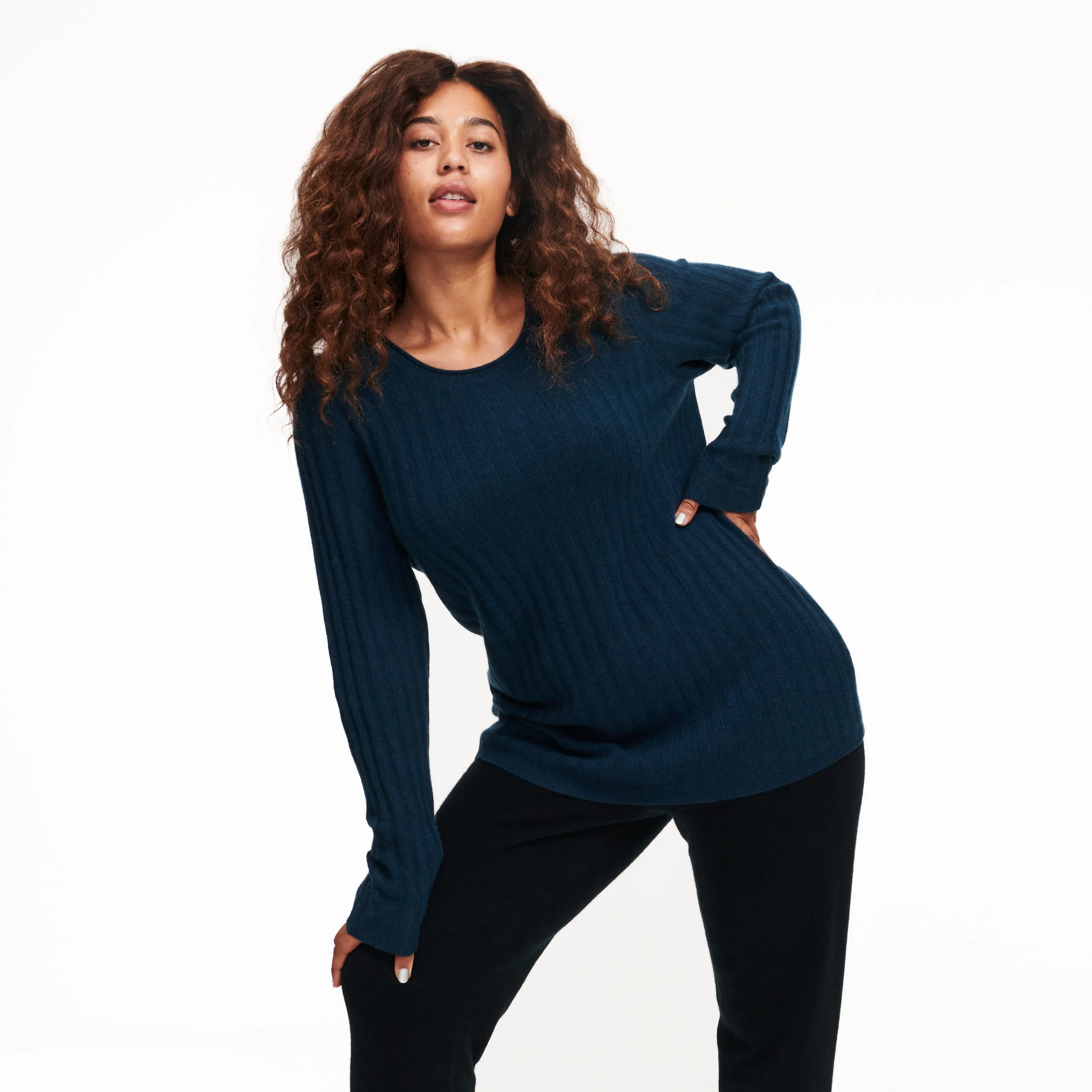 Cashmere Ribbed Sweater