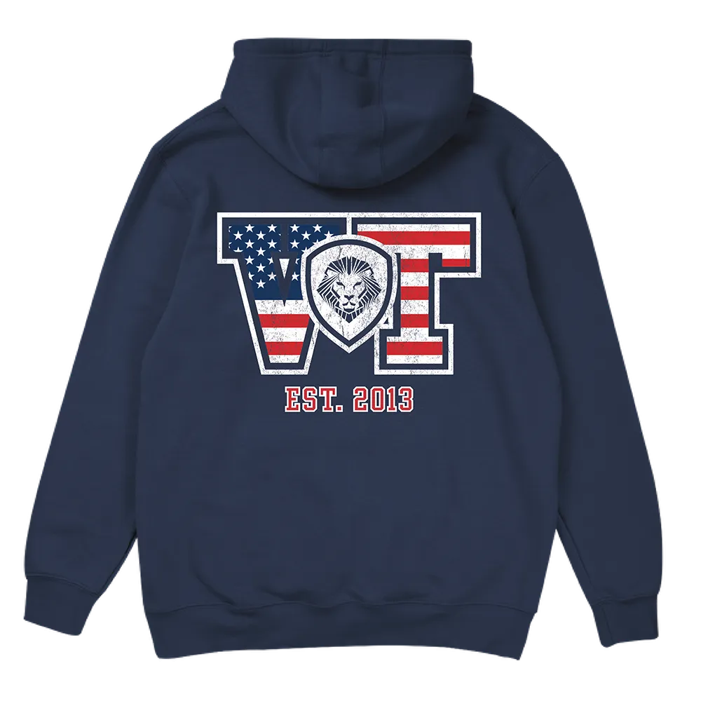 Collegiate VT Pullover Hoodie - Navy