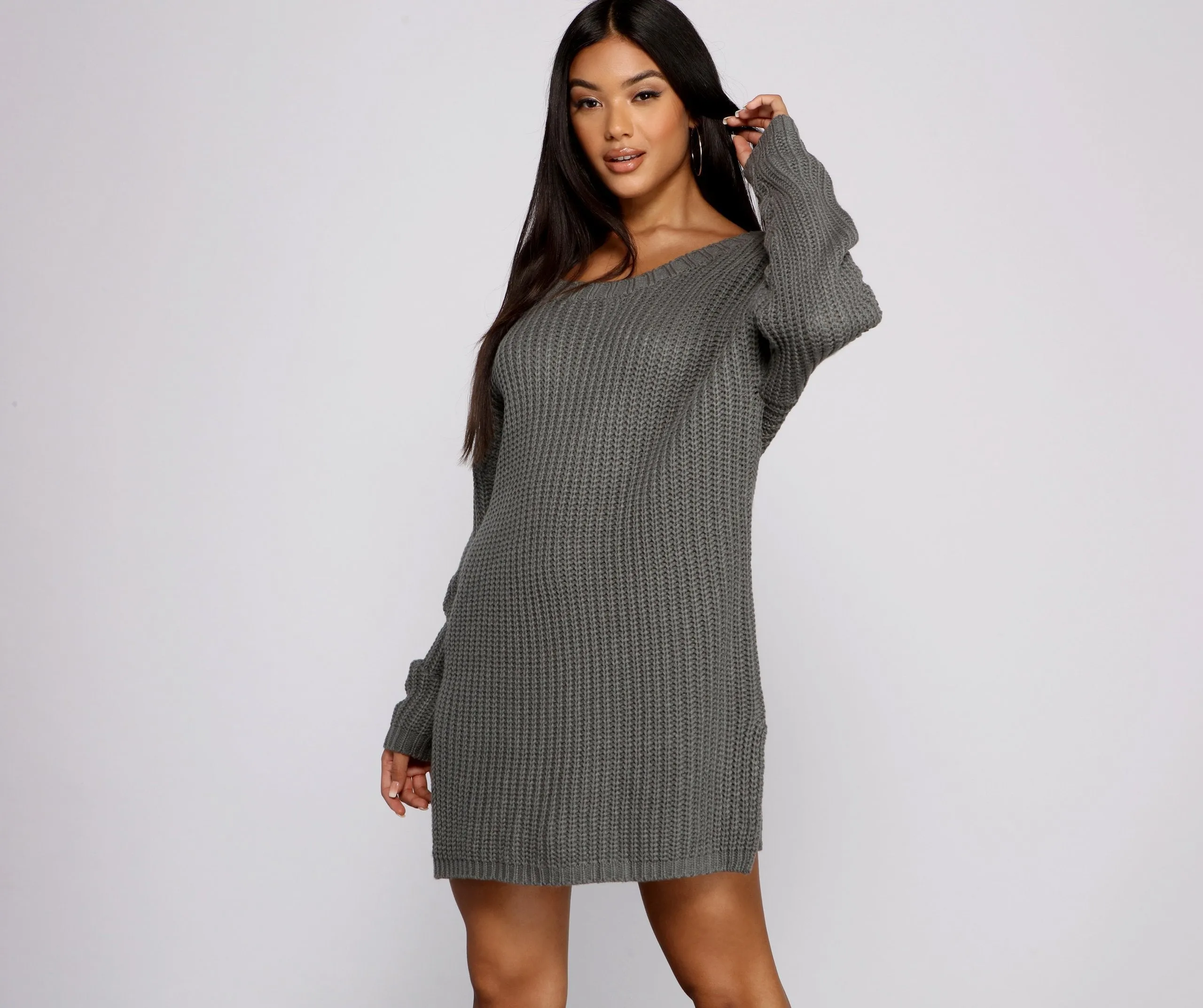 Cozy Knit Long Sleeve Tunic