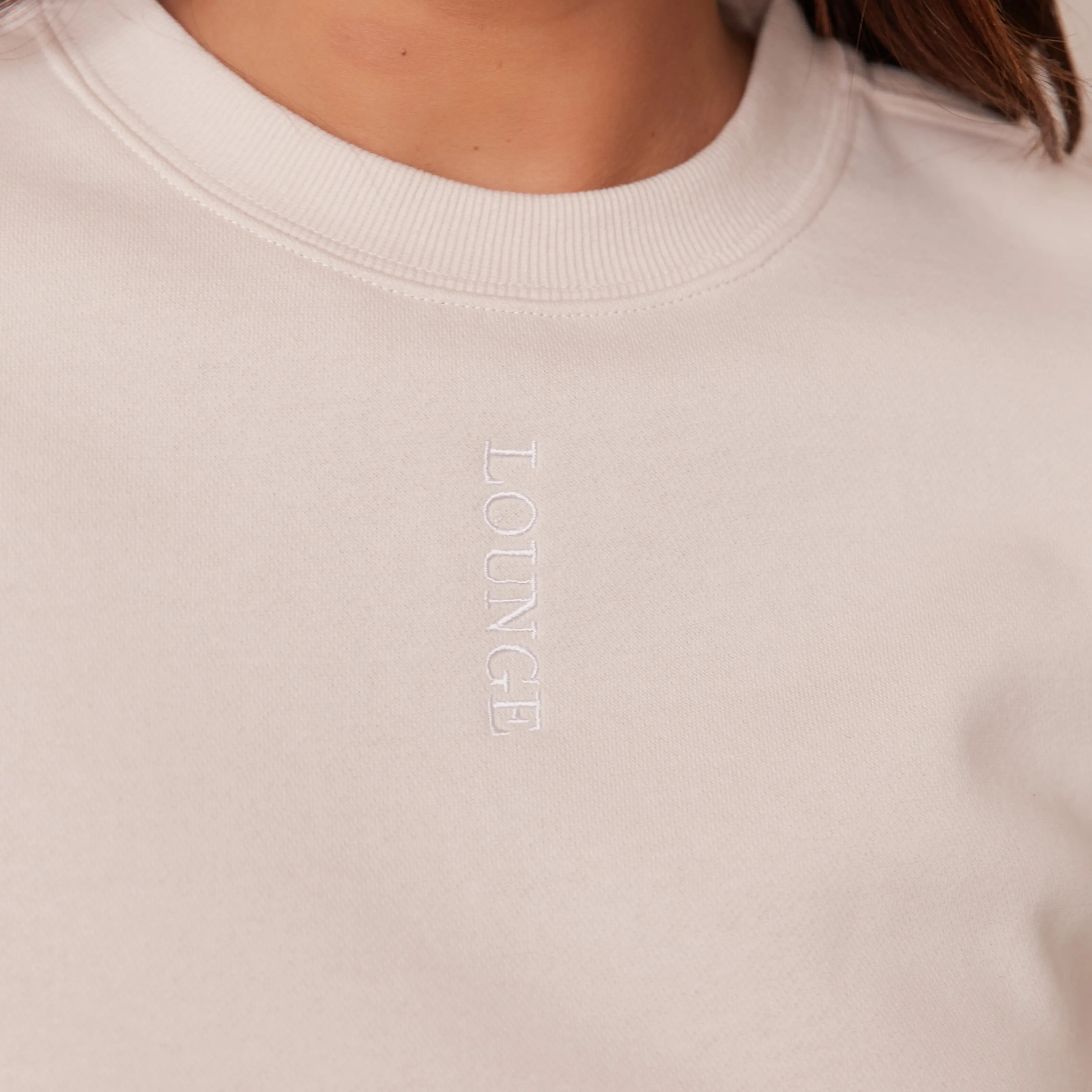 Crew Neck Jumper - Cream