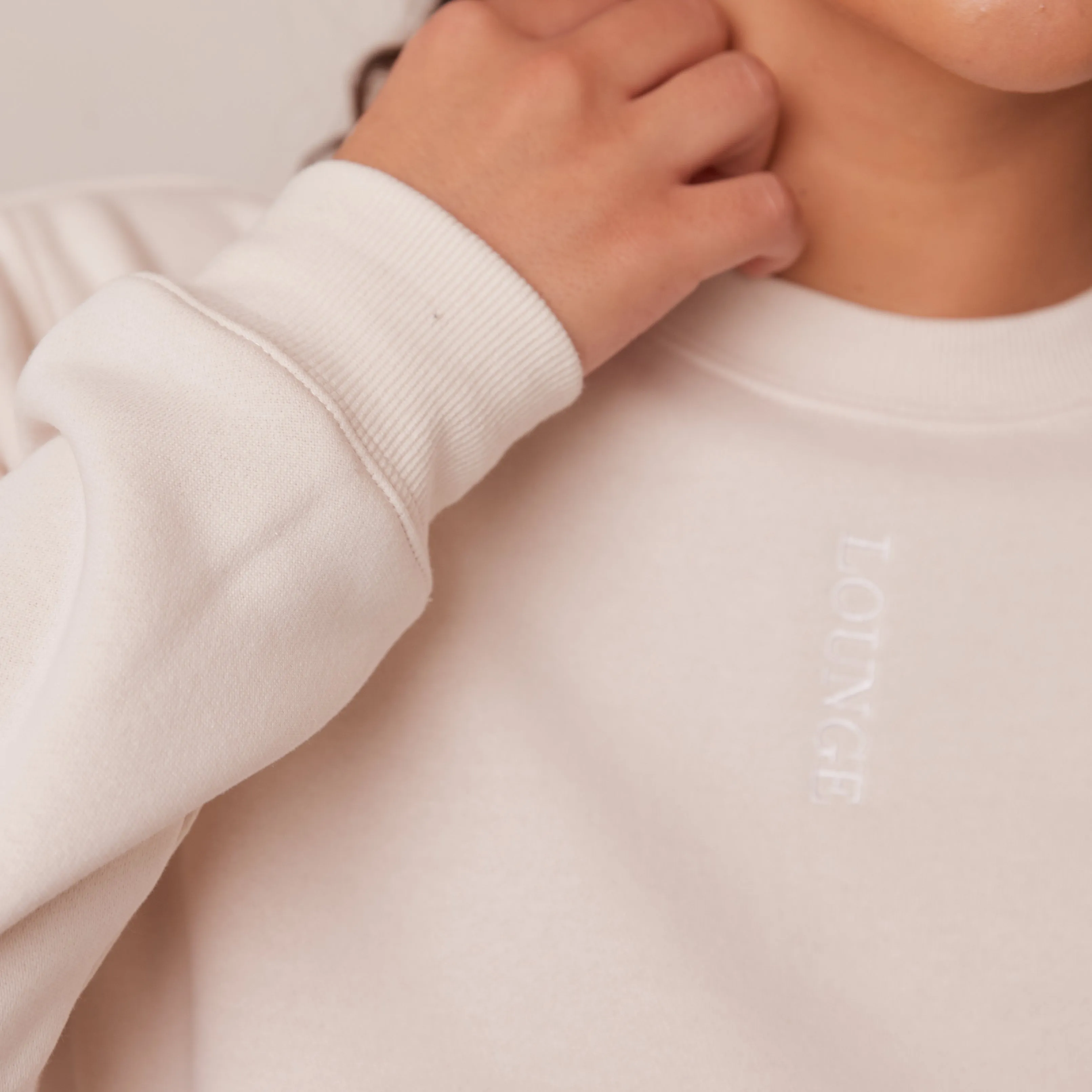 Crew Neck Jumper - Cream