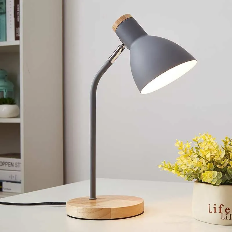 Flexible Wooden Table Lamp