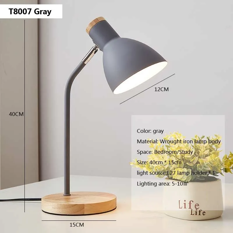 Flexible Wooden Table Lamp