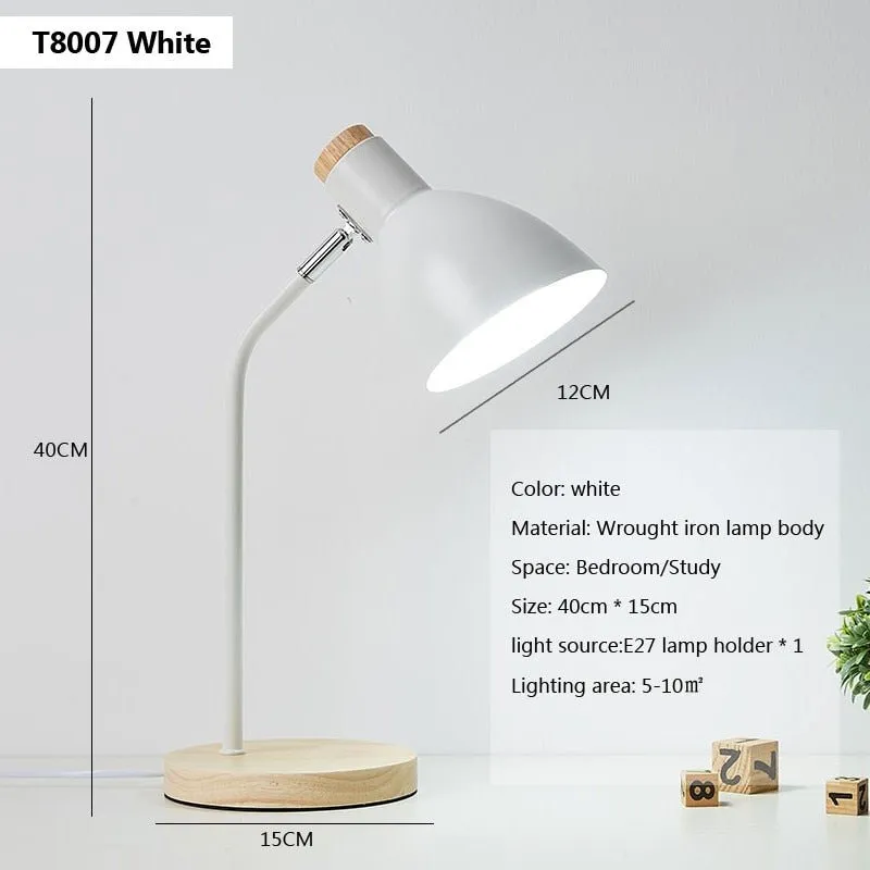 Flexible Wooden Table Lamp