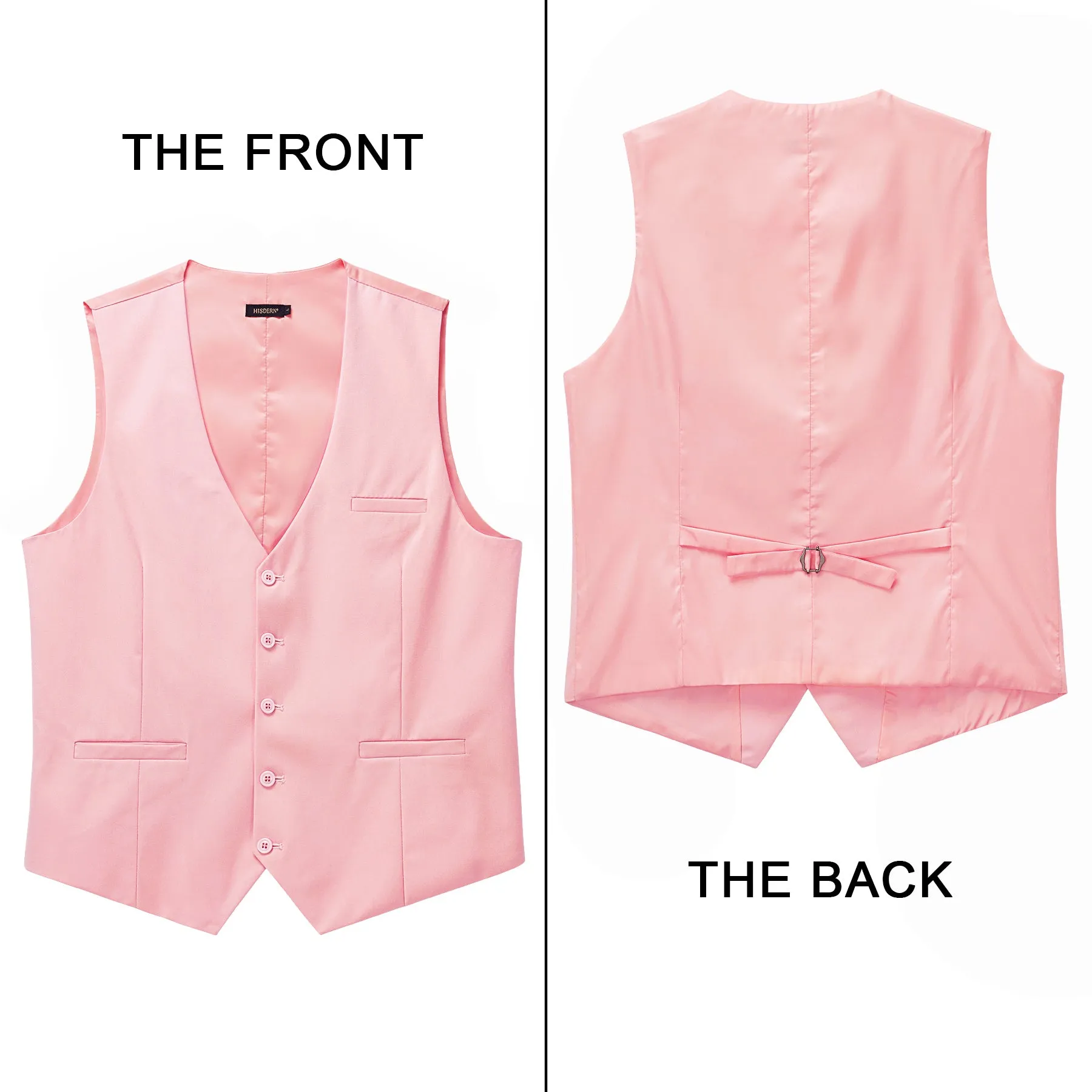 Formal Suit Vest - PINK BLUSH