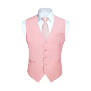 Formal Suit Vest - PINK BLUSH