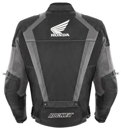 Joe Rocket Honda VFR Men's Black/Gunmetal Mesh Jacket