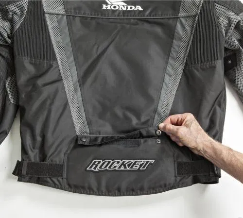 Joe Rocket Honda VFR Men's Black/Gunmetal Mesh Jacket