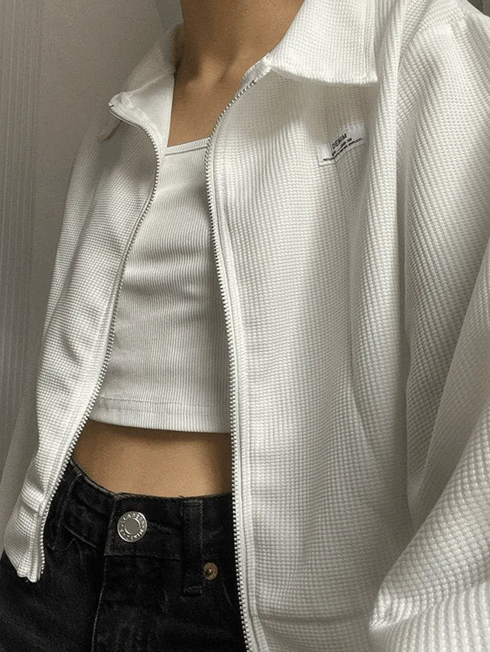 Joskaa Cropped Zip-Up Jacket