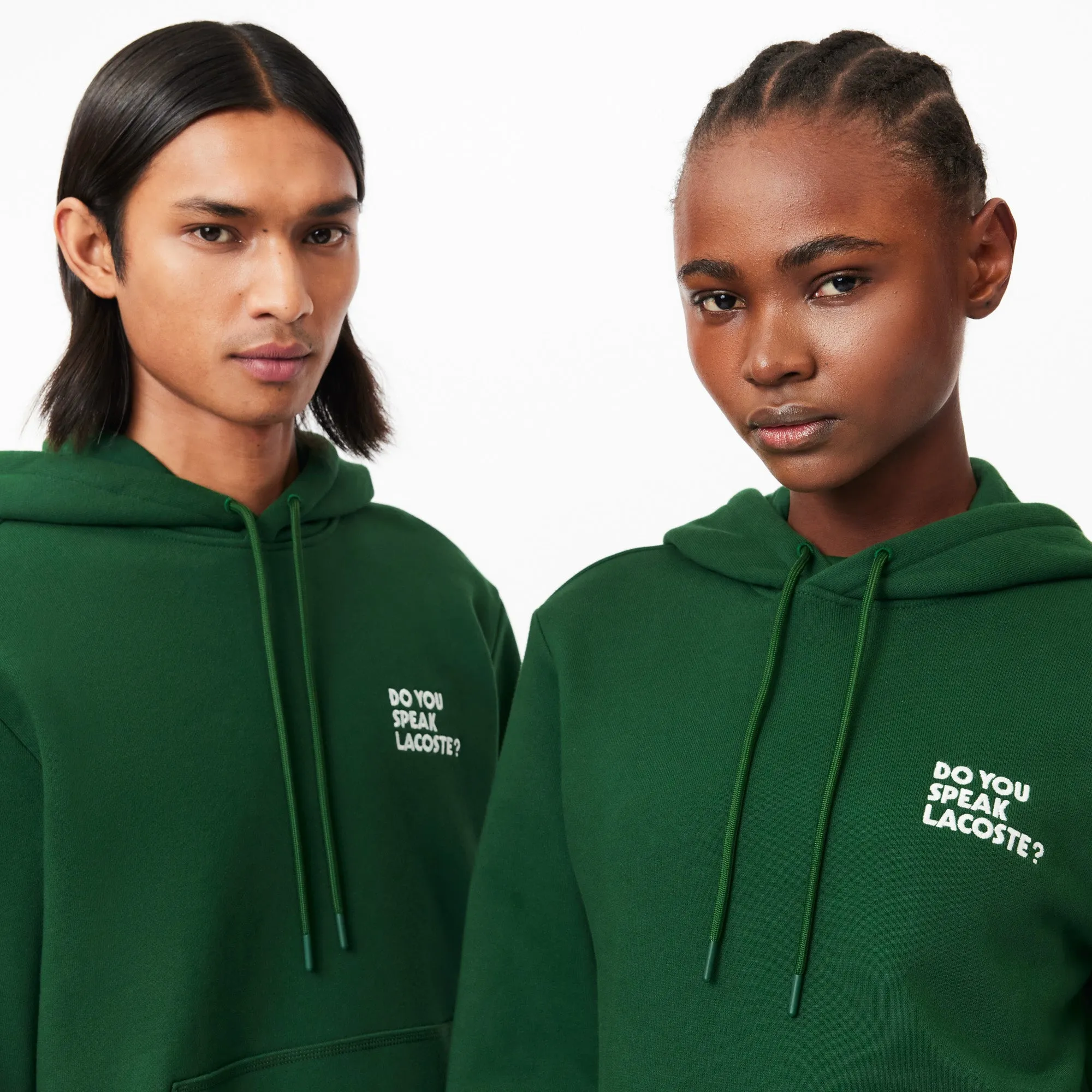 Lacoste Unisex Relaxed Fit Slogan Hoodie