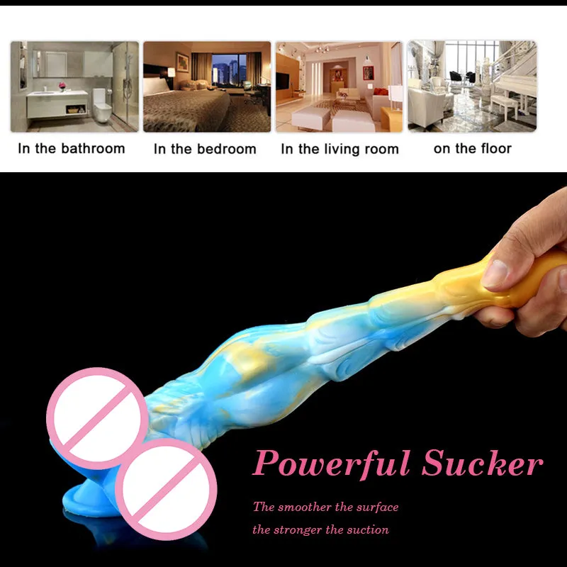 Large Animal Silicone Flexible Big Dildo