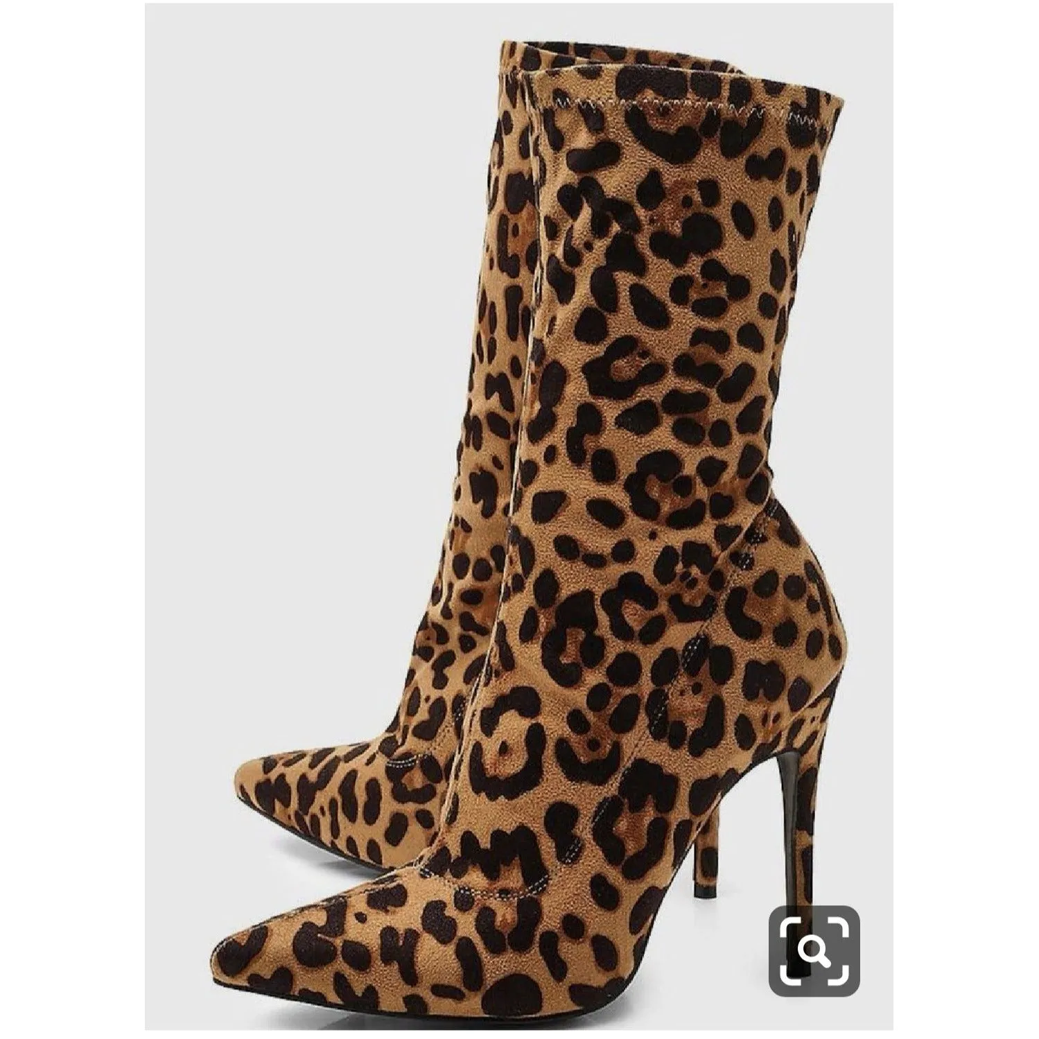 Leopard print boots