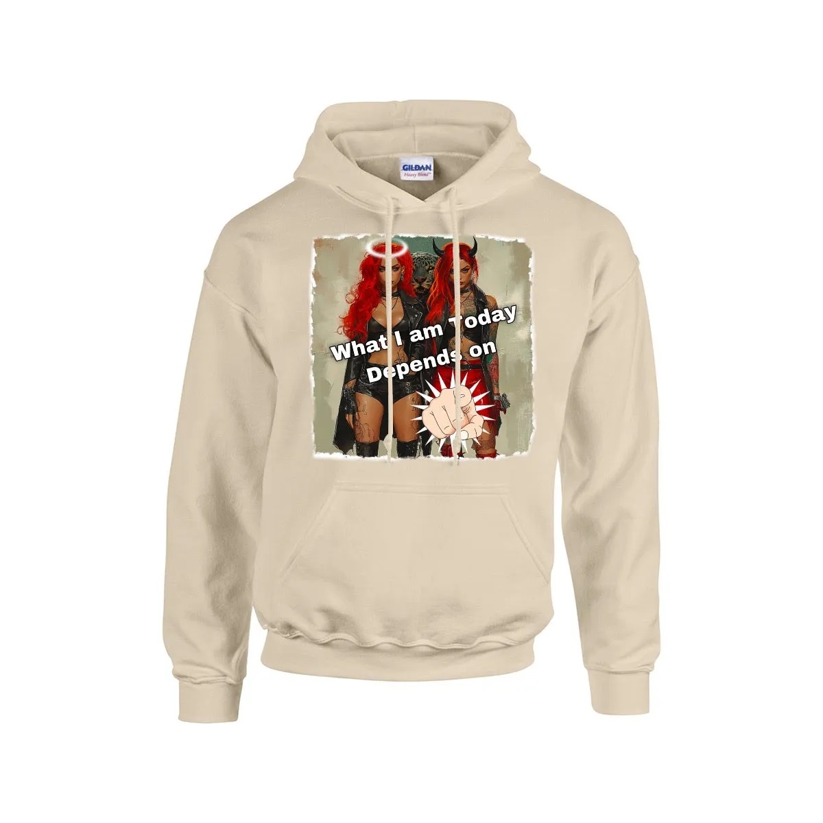 Men's Hoodie For The USA |Gildan 18500  Single DTF what I am today