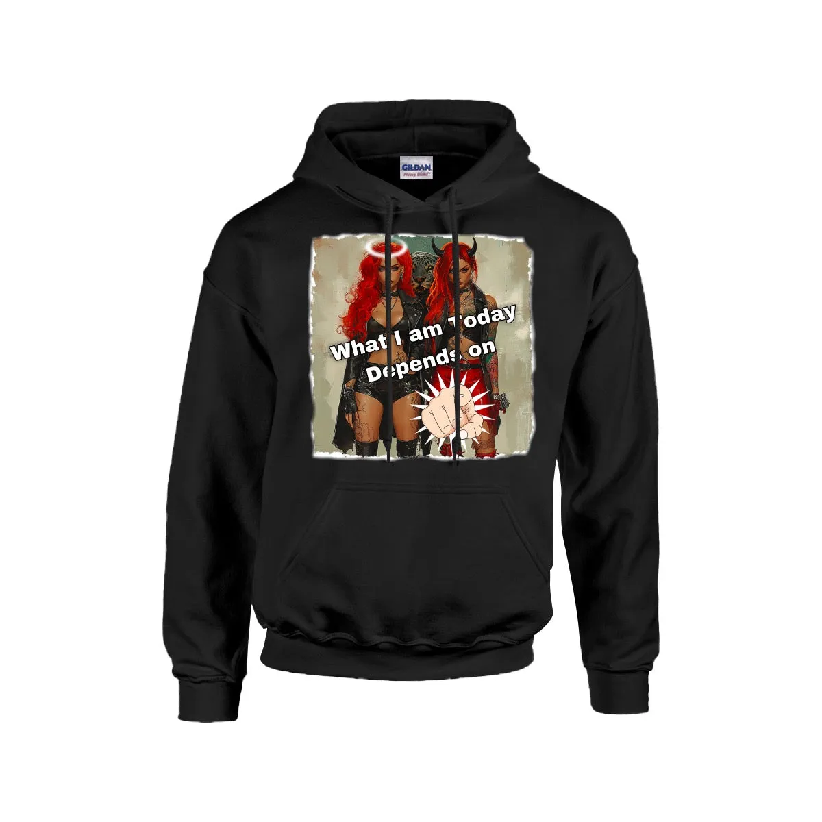 Men's Hoodie For The USA |Gildan 18500  Single DTF what I am today