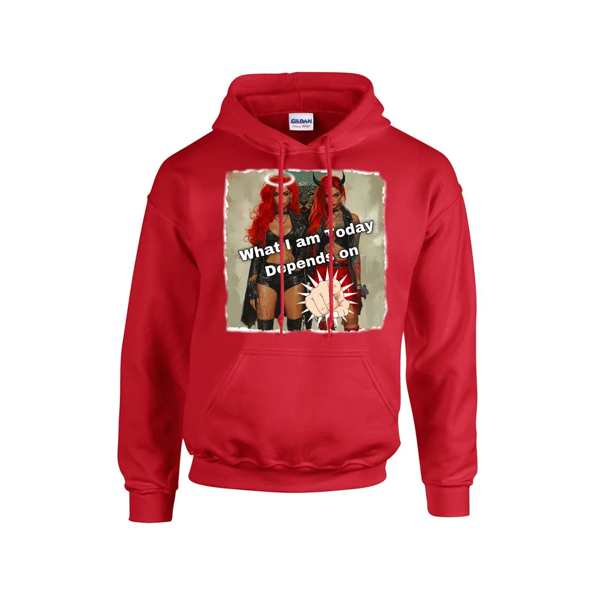 Men's Hoodie For The USA |Gildan 18500  Single DTF what I am today