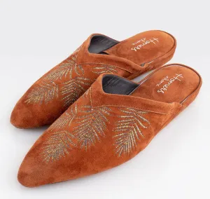 Moroccan Style Suede Leather Slippers (in stock, 3-day dispatch)