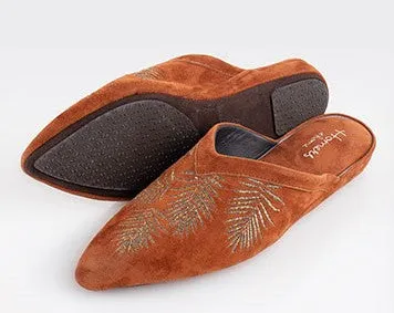 Moroccan Style Suede Leather Slippers (in stock, 3-day dispatch)