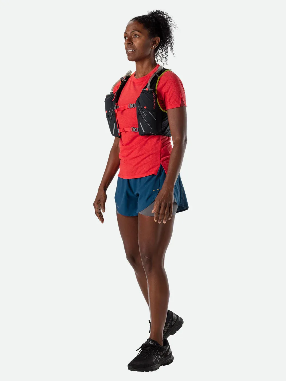 Nathan | Pinnacle 4L Hydration Race Vest | Women's | Black/Hibiscus