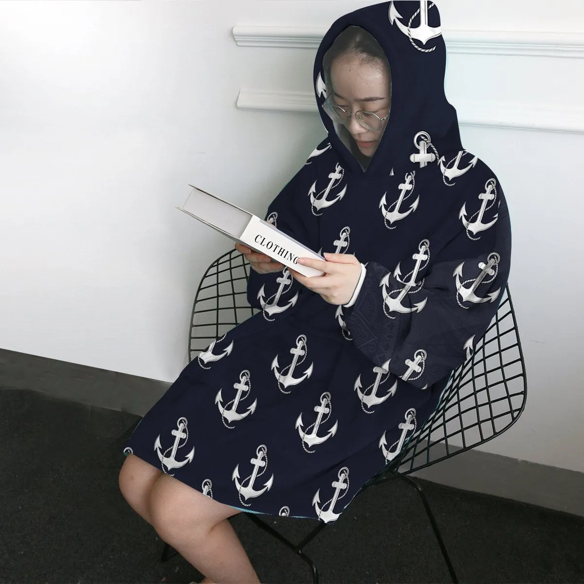 Nautical Passion Wearable Blanket Hoodie