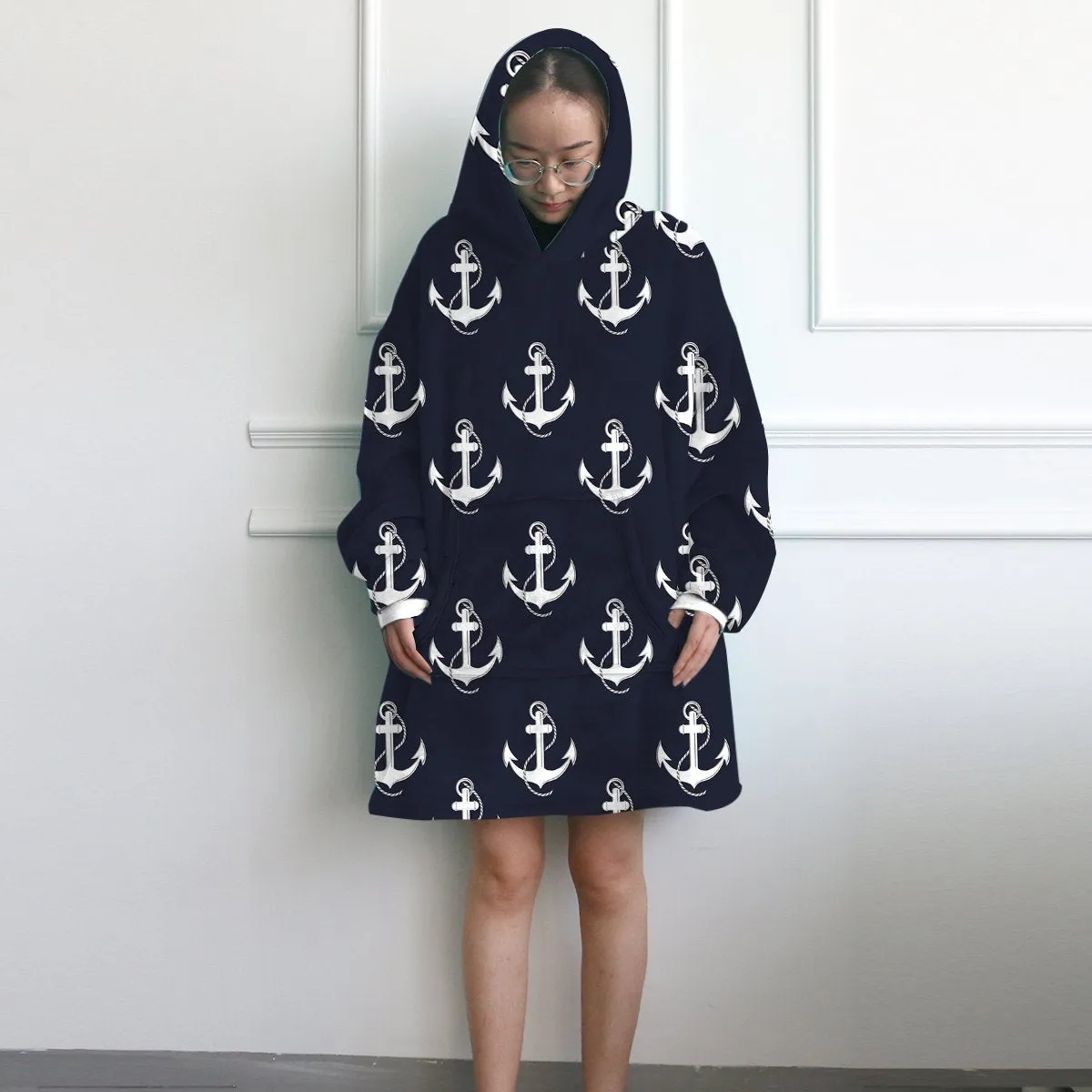 Nautical Passion Wearable Blanket Hoodie