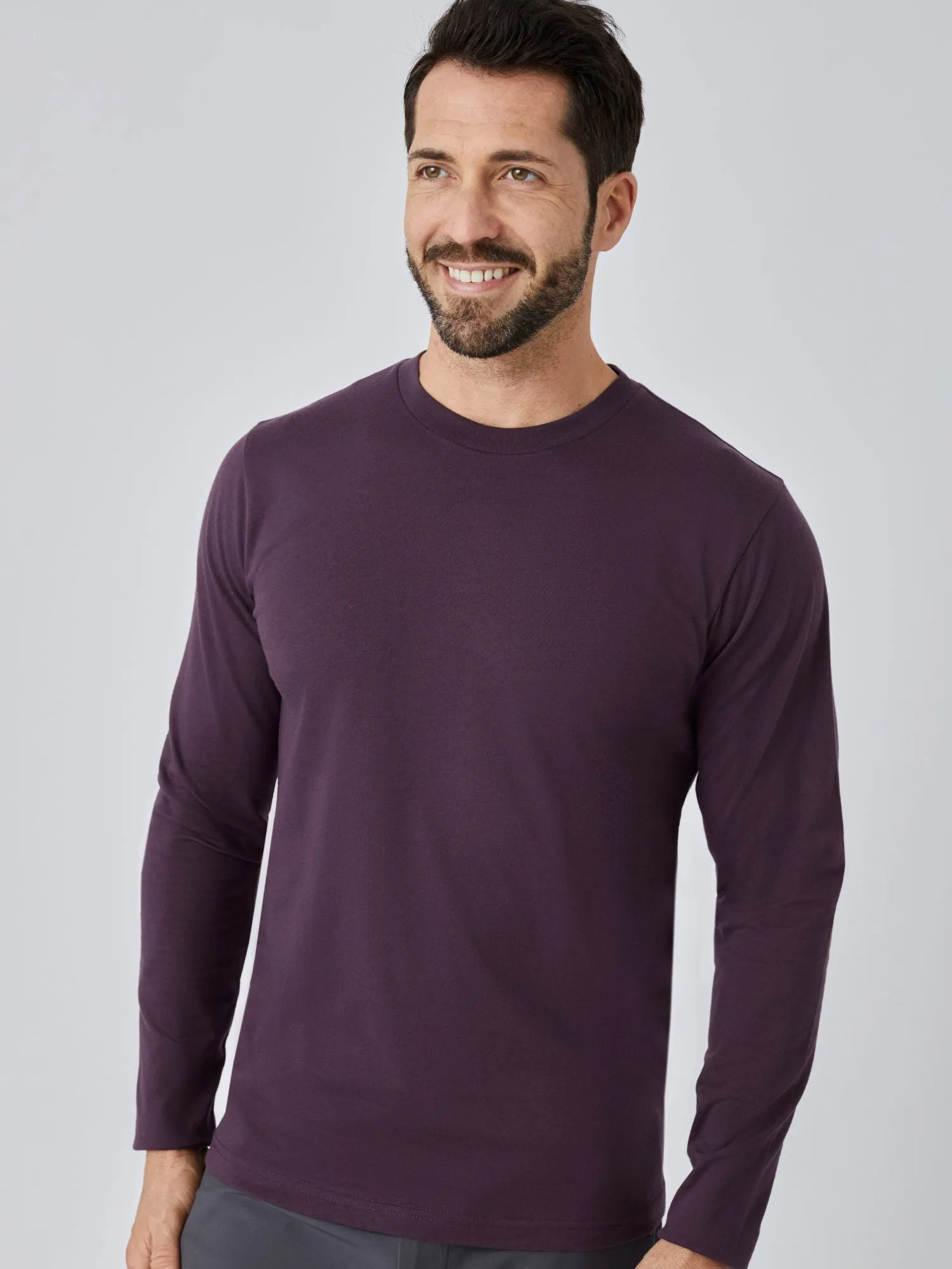 Nordic Purple Long Sleeve Crew Neck FINAL SALE