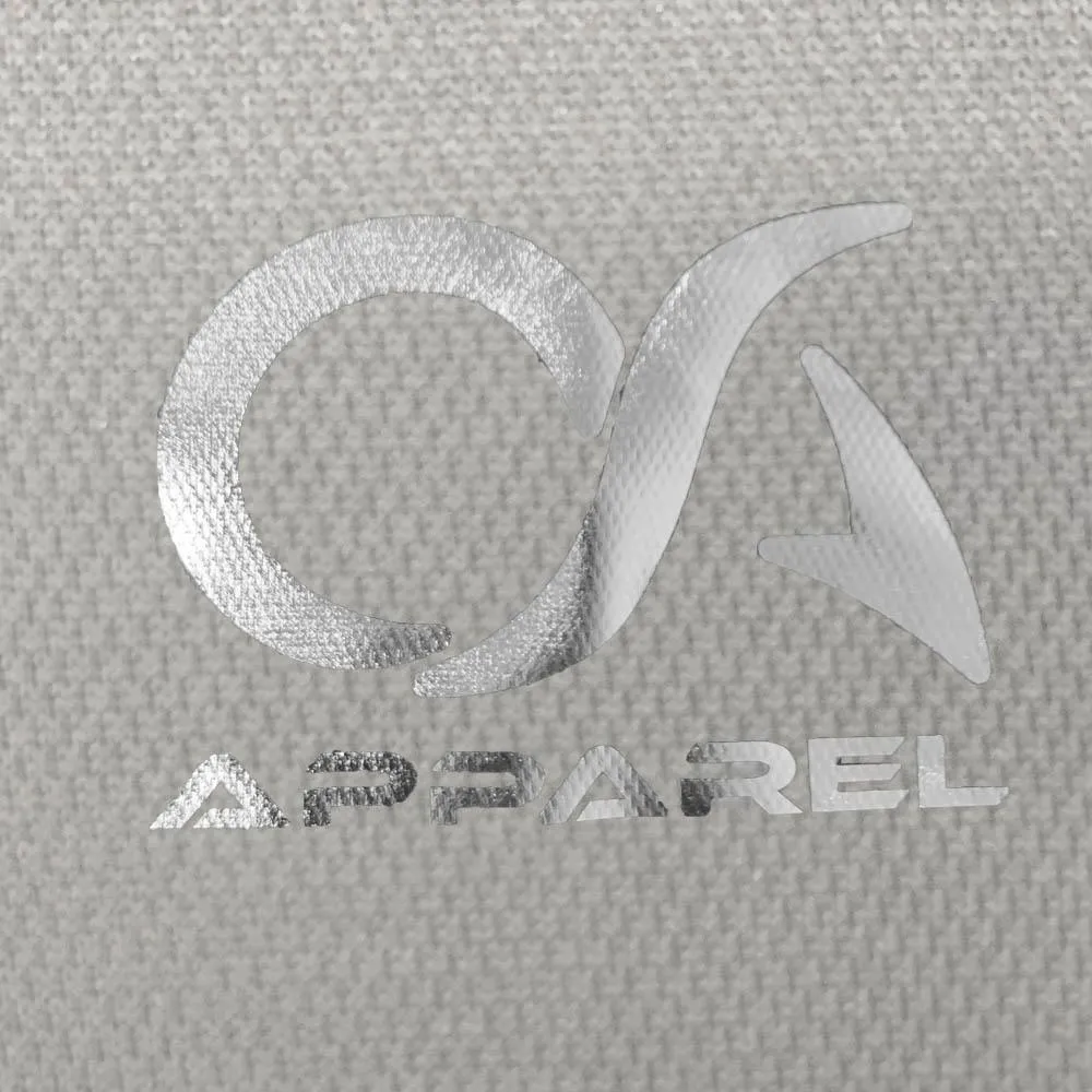 OA Silver Foil Logo Quarter Zip Pullover - Charcoal/Charcoal