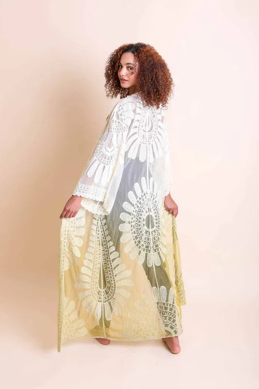 Ombre Bohemian Lace Kimono available in multiple colors