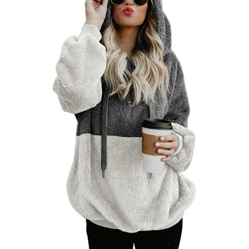 Panelled Hooded Sweater