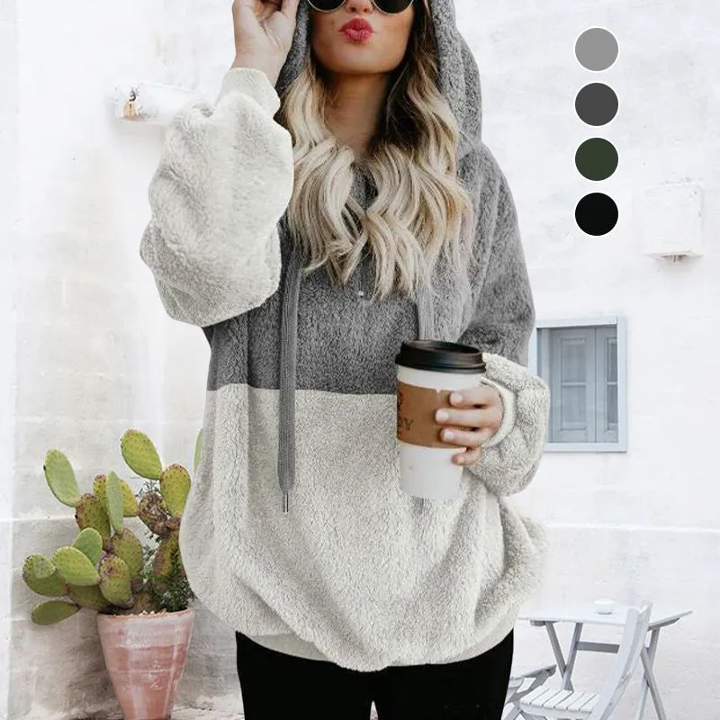 Panelled Hooded Sweater