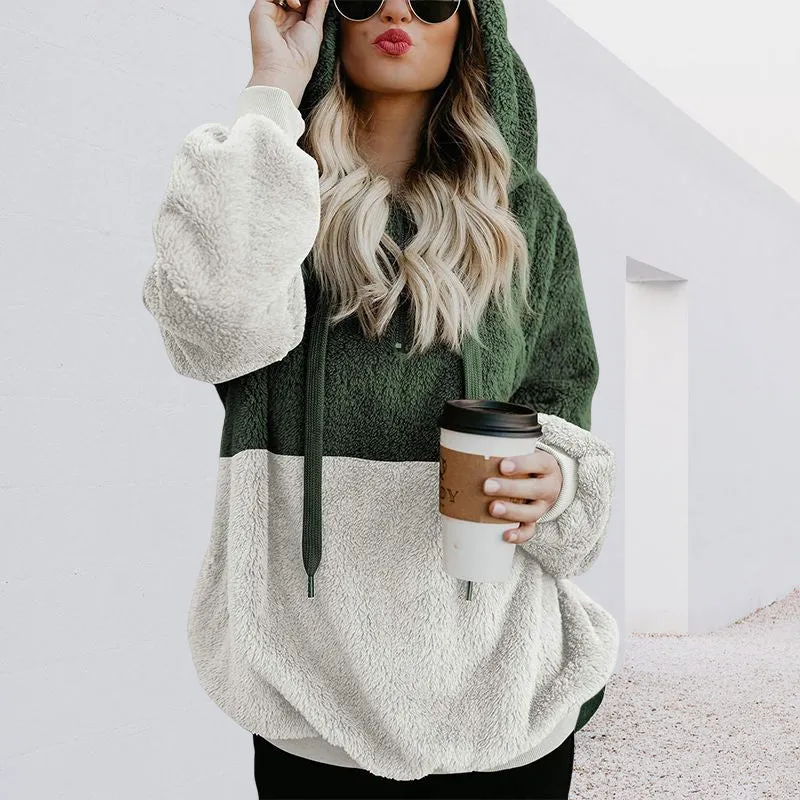 Panelled Hooded Sweater