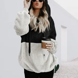 Panelled Hooded Sweater