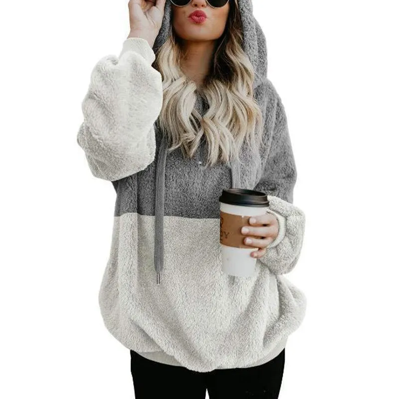 Panelled Hooded Sweater