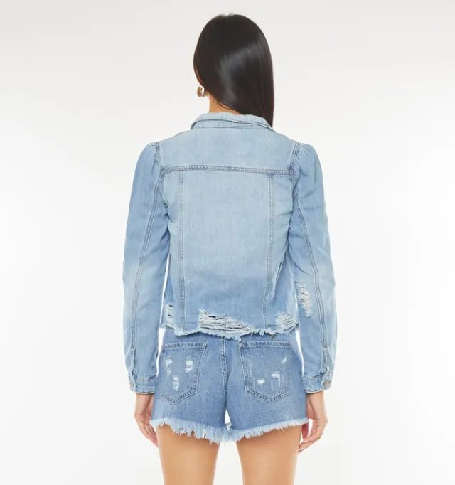 Princess Sleeve Denim Jacket