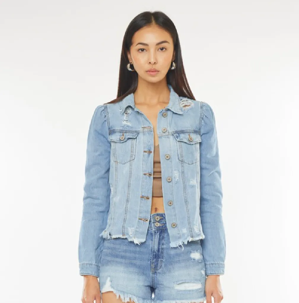 Princess Sleeve Denim Jacket