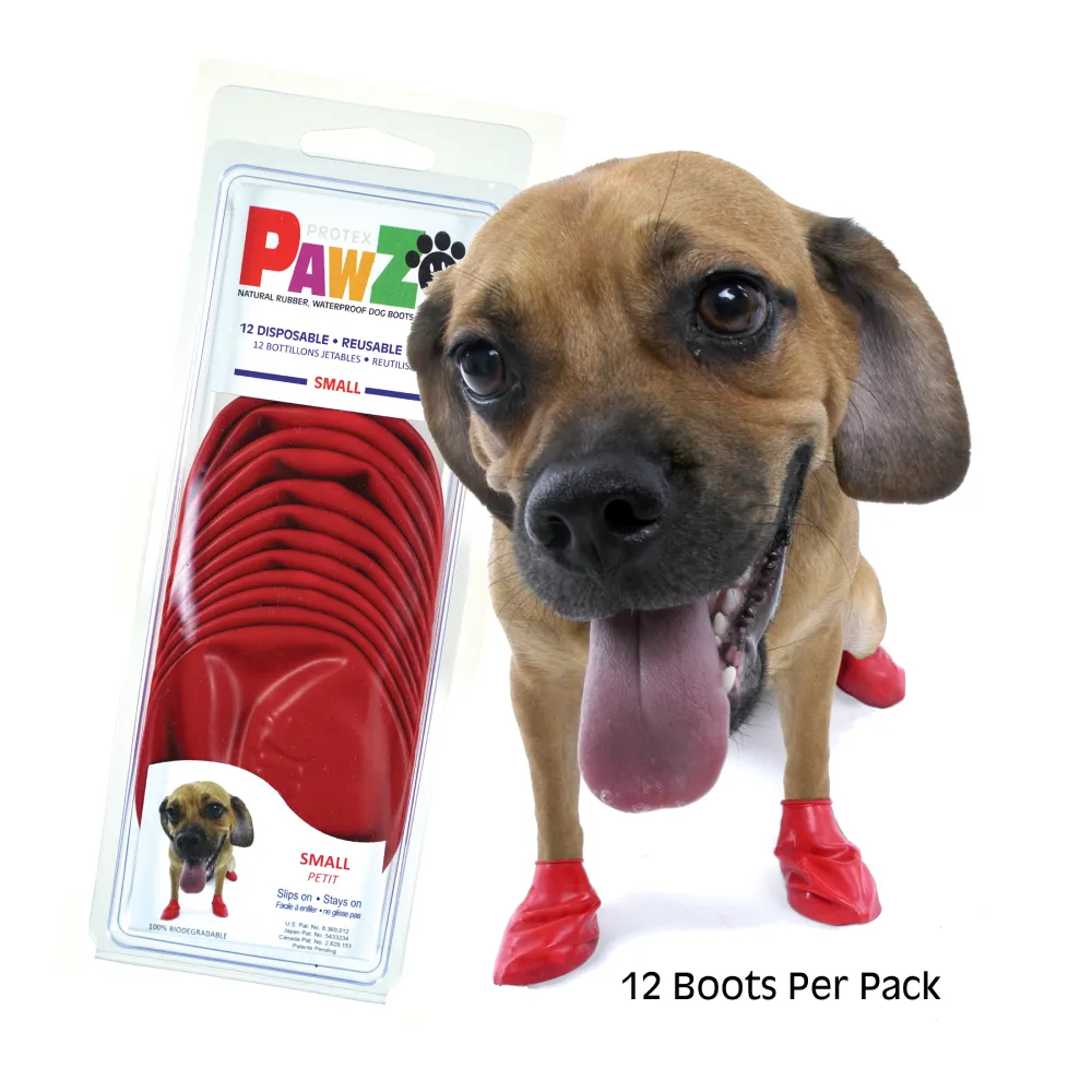 Protex PawZ Boots for Dogs (Red)