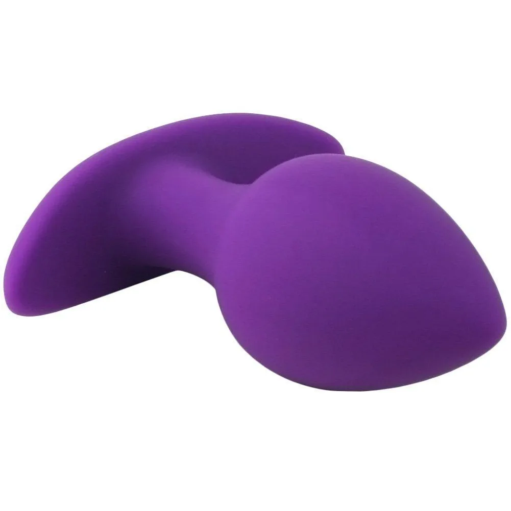 Purple Silicone Anal Plug - Flexible Neck!