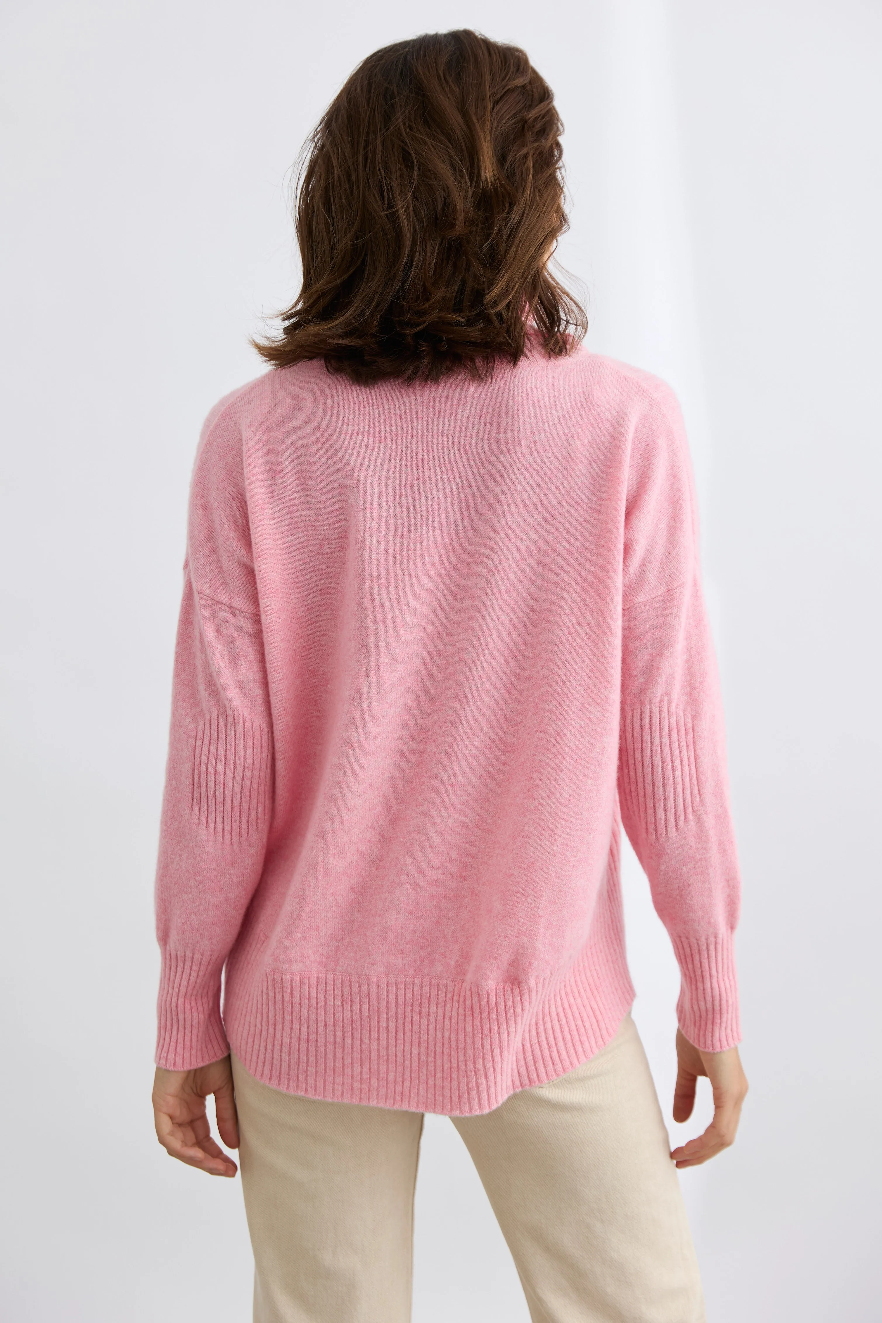 Ribbed Roll Neck Sweater