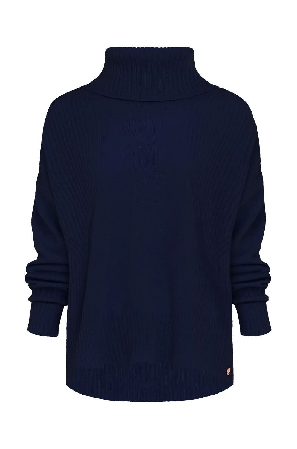 Ribbed Roll Neck Sweater