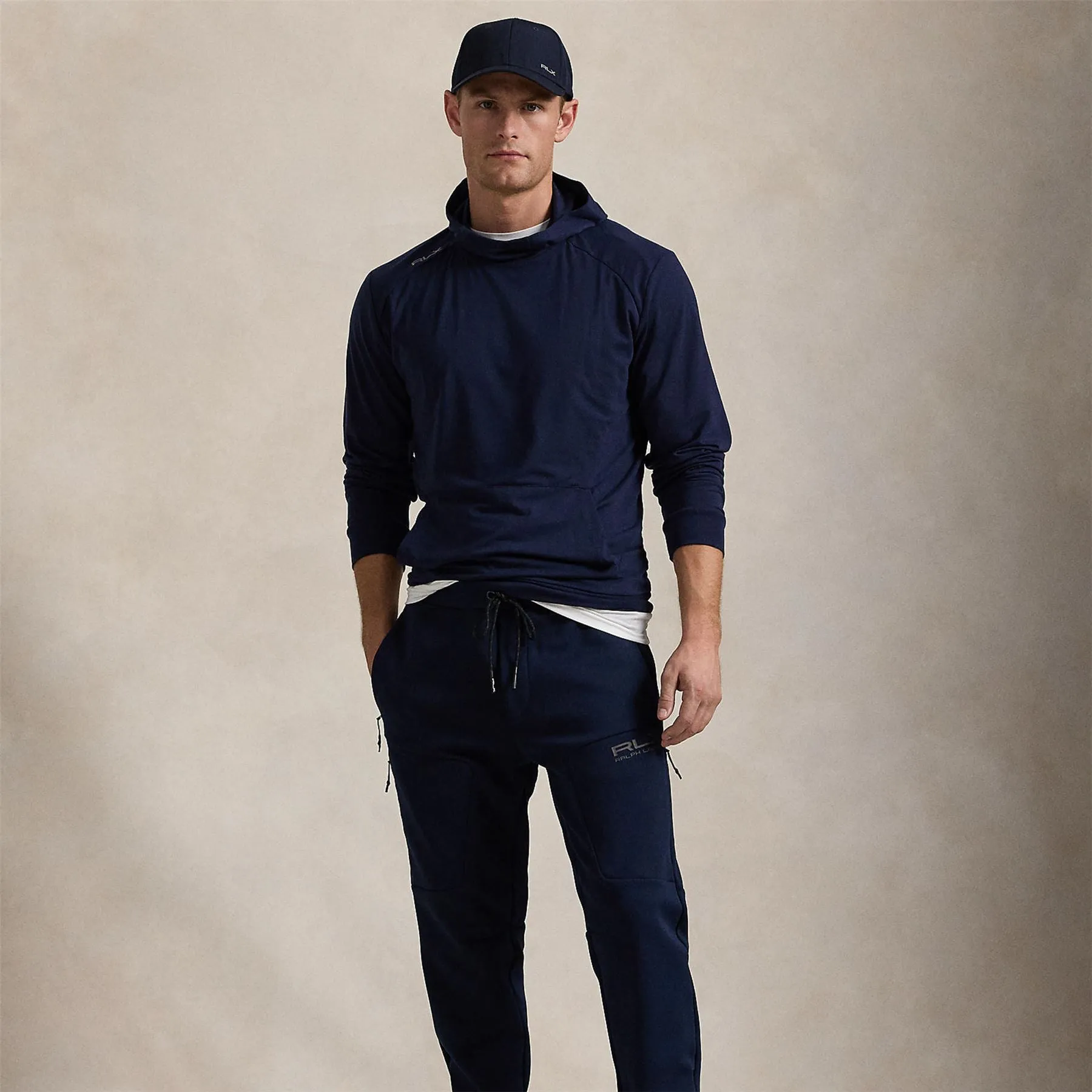 RLX Lounge Jersey Hoodie Refined Navy - AW24