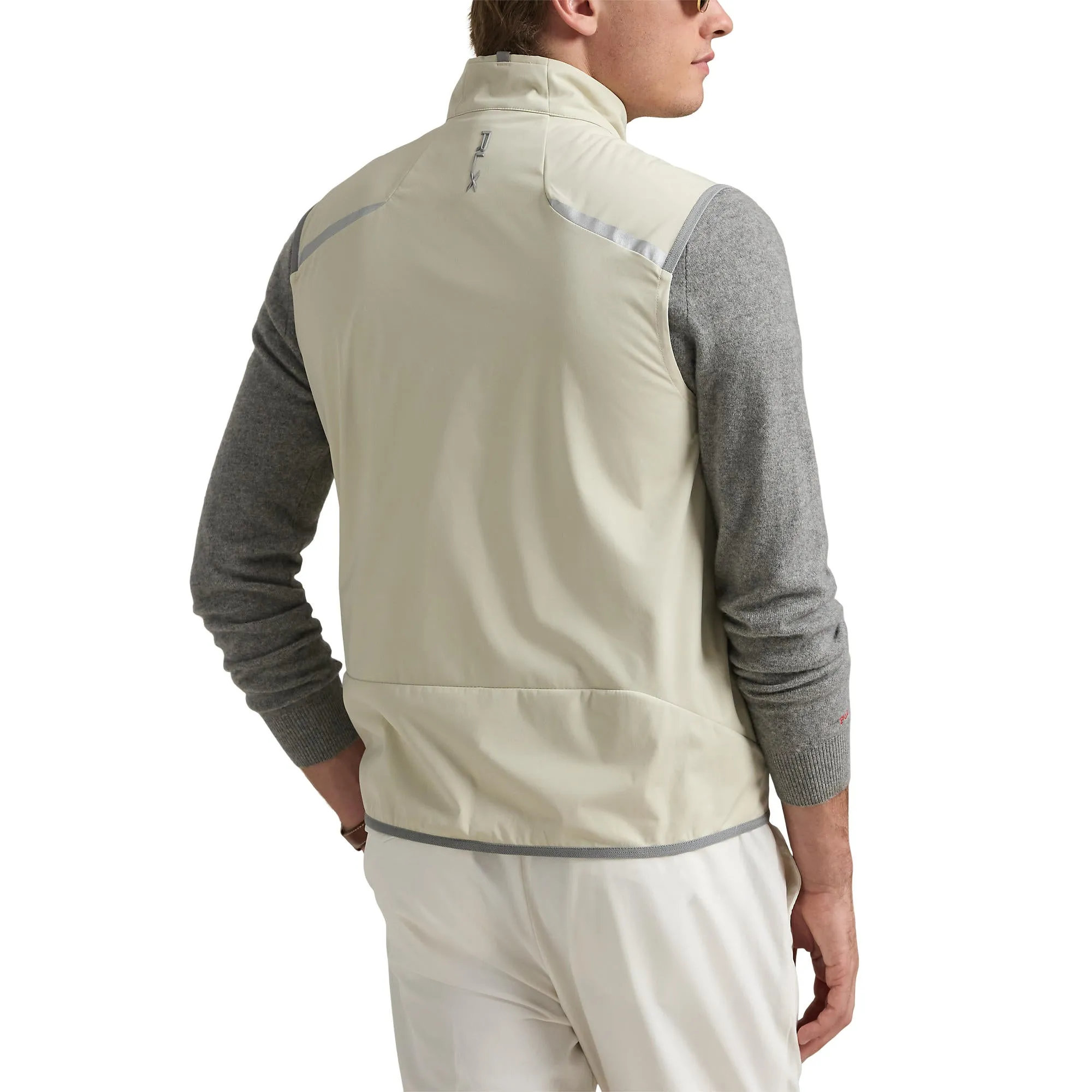 RLX Ralph Lauren Packable Interlock Golf Vest - Basic Sand